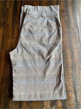 Plaid Straight-Leg Trousers